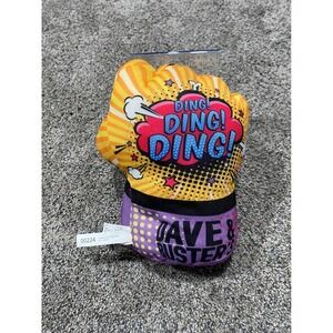 Dave & Buster's Plush Boxing Glove Toy Unisex OS Yellow Excellent Comic Graphic